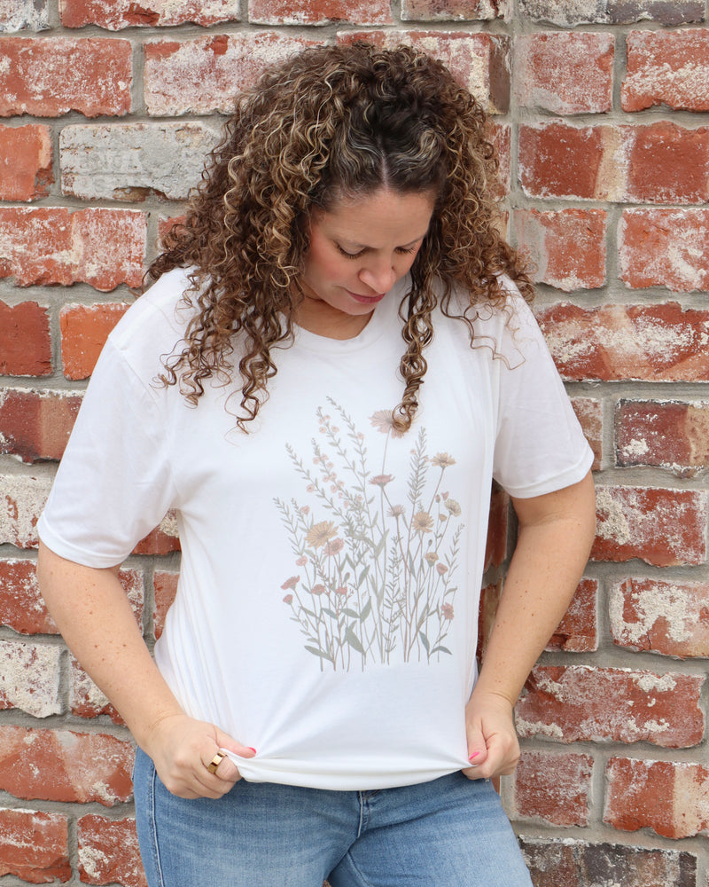 Cottage Core Floral Tee