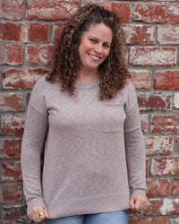 Slub Yarn Sweater - Greige
