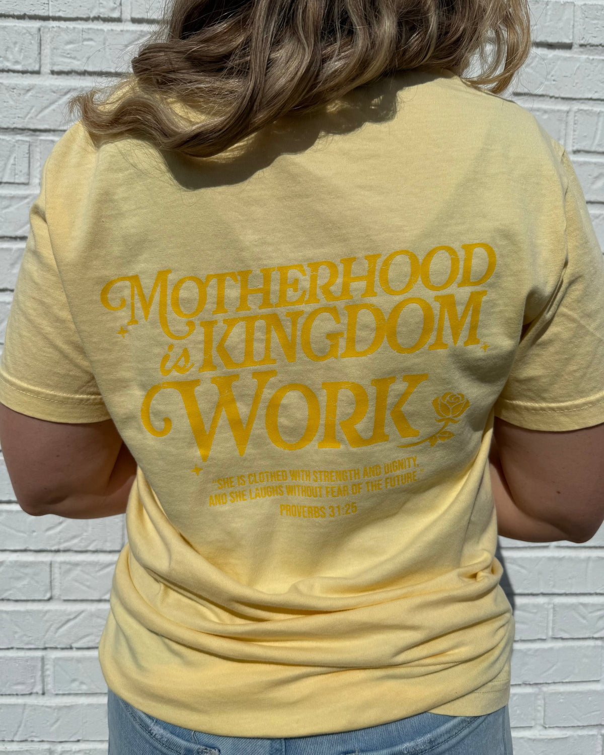 Inspirational Script Graphics - Motherhood is Kingdom