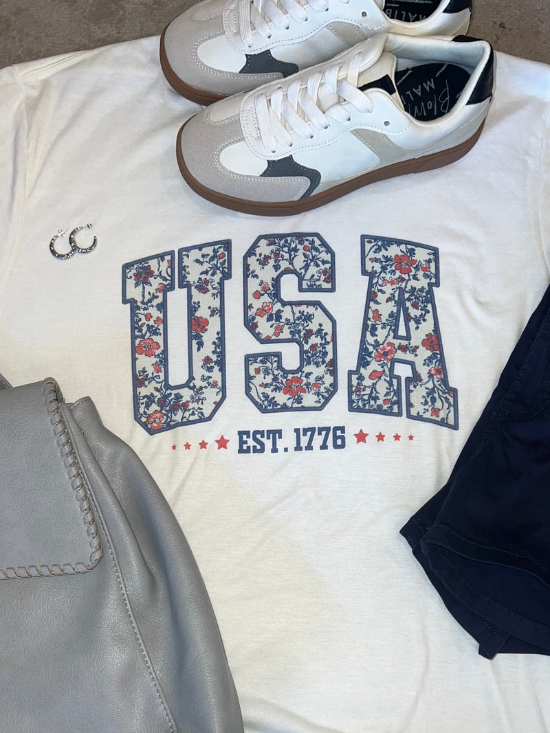 Americana Summer Graphics - Floral USA