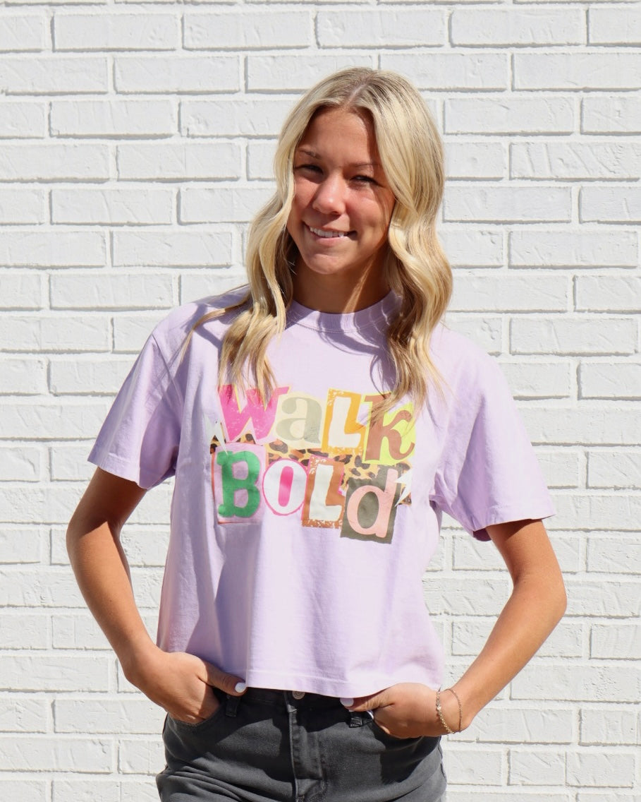 Walk Bold Cropped Tee