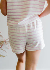 Striped Drawstring Shorts