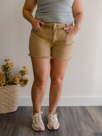 Frayed Hem Shorts