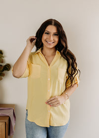 1/2 Sleeve Button Down