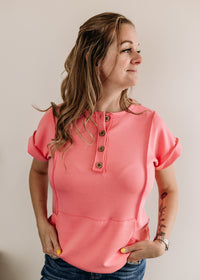 Short Sleeve Modal Button Up