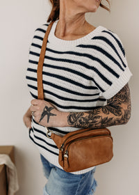 Stripe Crew Neck Pullover