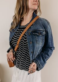 Wavy Sleeveless Sweater
