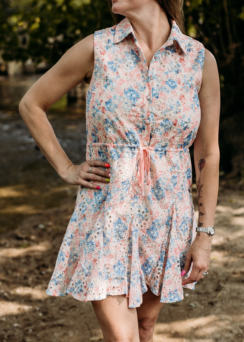 Floral Eyelet Dress