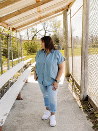 Stripe Chambray Button Down