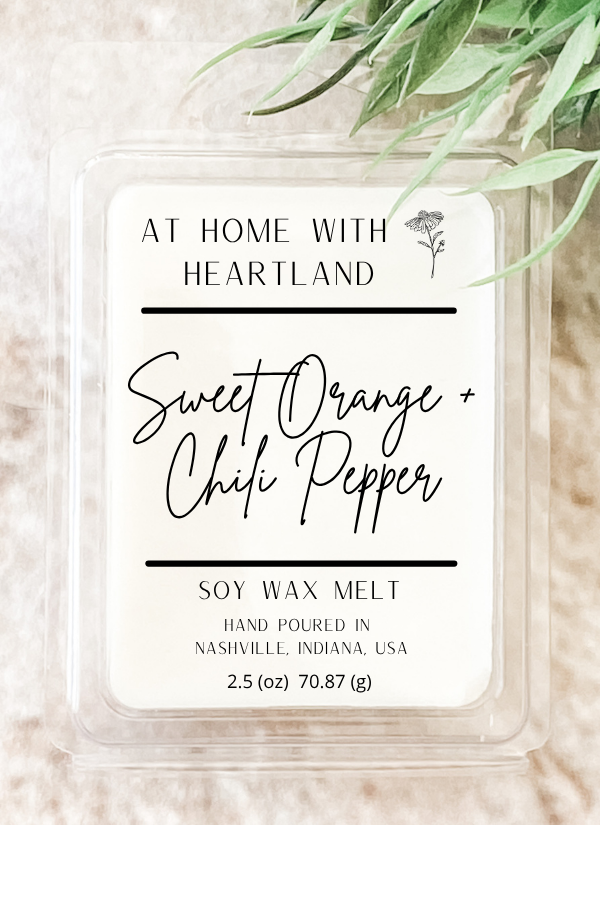 2.5oz Wax Melts - Sweet Orange & Chili Pepper
