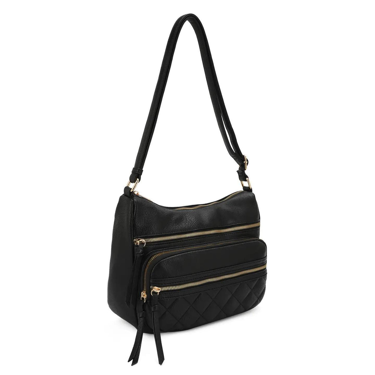 Olivia Crossbody/Hobo Bag - Black