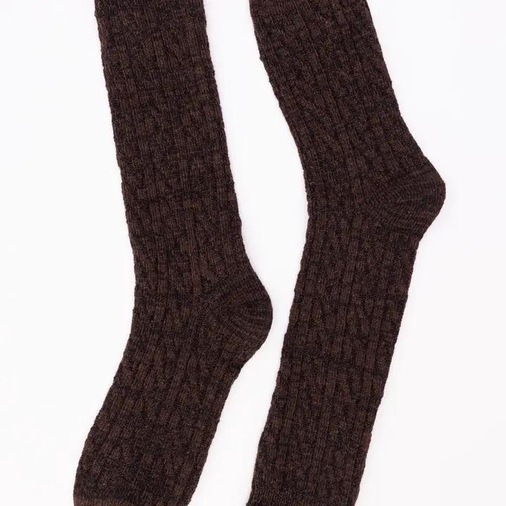 Ribbed Ruffle-Trim Socks