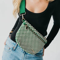 Westlyn Bum Bag - Checkered Emerald