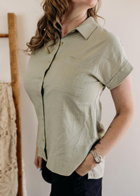 Button Down Roll Sleeve Shirt