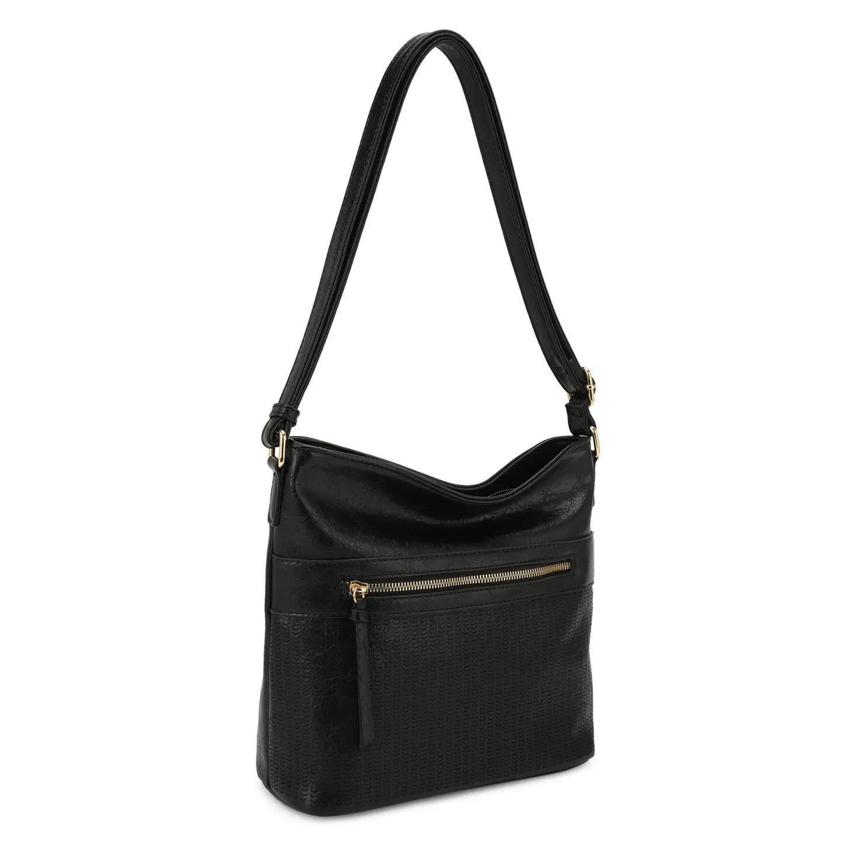Alma Slouchy Crossbody - Black