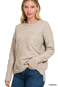 Melange Hi-Low Sweater