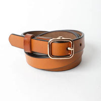 Versatile Skinny Leather Belt