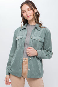 Corduroy Button Down Jacket