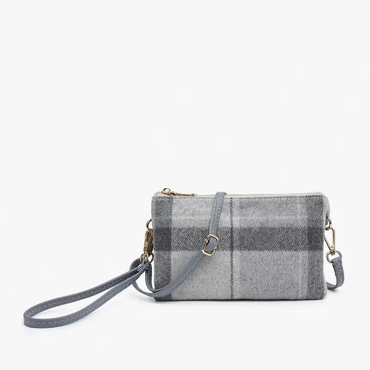 Riley Plaid Crossbody/Wristlet