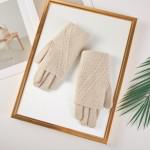 Fold Over Knit Gloves