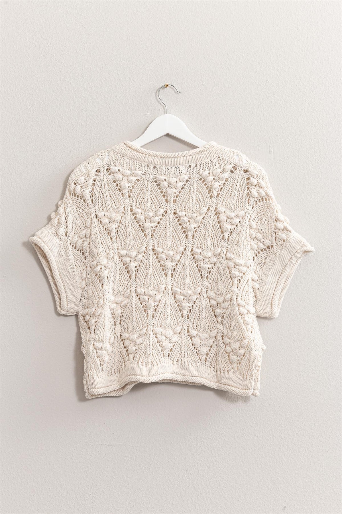 Crochet Short Sleeve Sweater