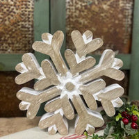 Wooden Snowflake - Show