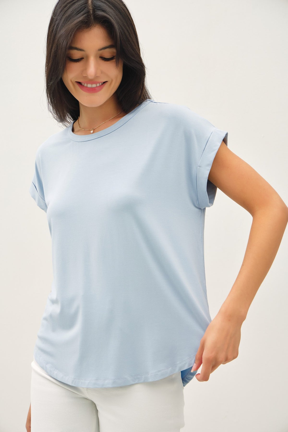 Bamboo Cap Sleeve T-Shirt