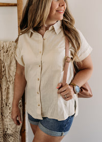 Button Down Roll Sleeve Shirt