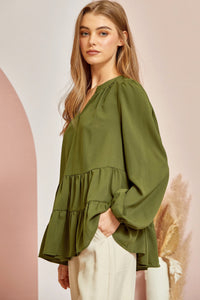 Tiered Woven Top