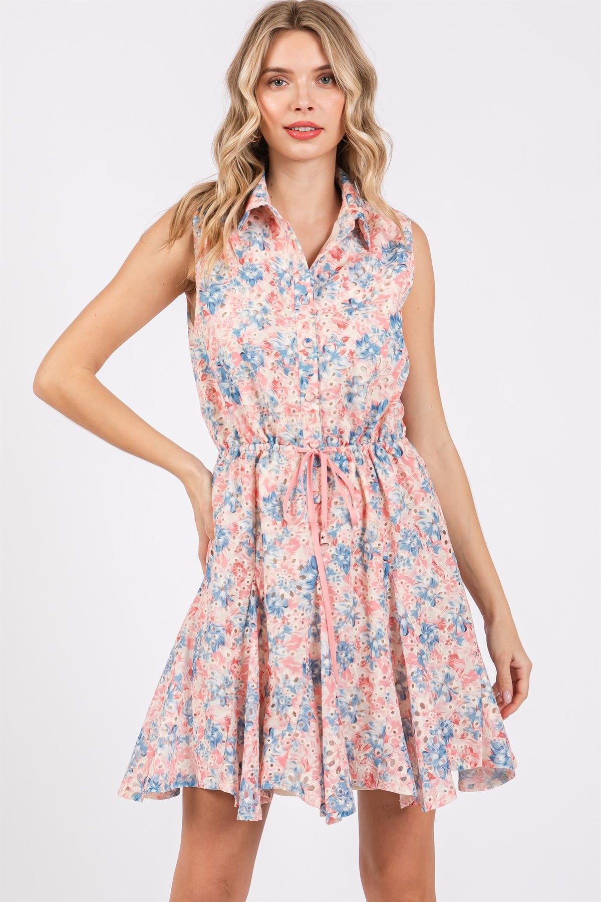 Floral Eyelet Dress