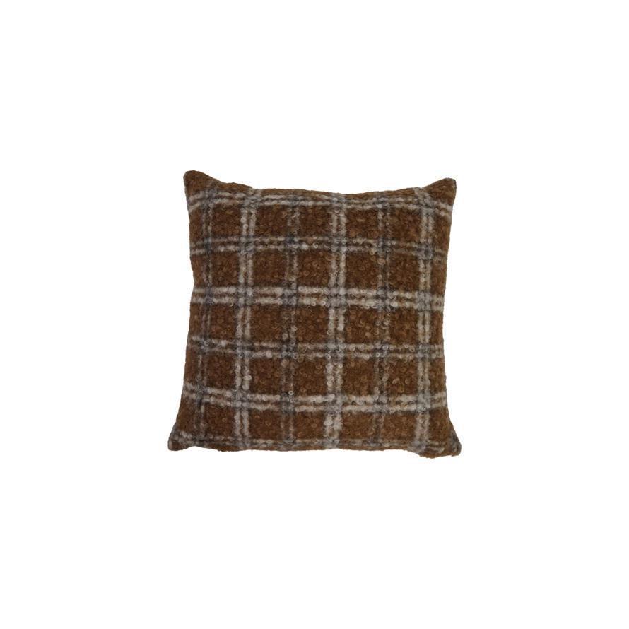 Sherpa Plaid Pillow