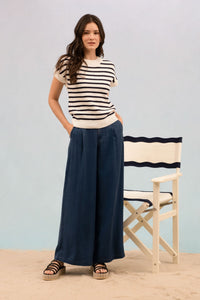 Stripe Crew Neck Pullover