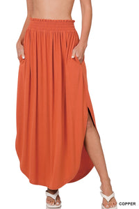 Smock Waist Skirt