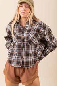 Cuff Detail Oversized Shirt