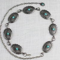 Vintage Turquoise Chain Belt