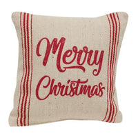 Merry Christmas Striped Pillow - Show