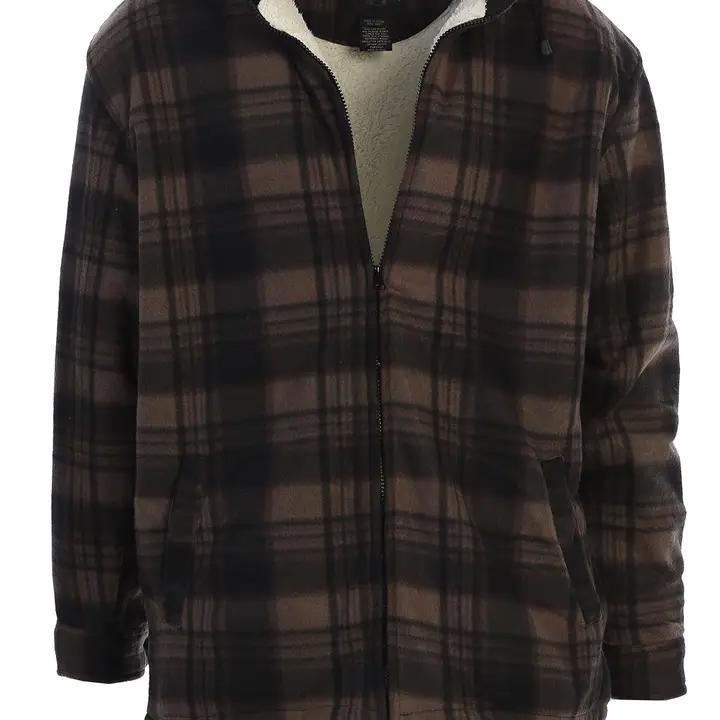 Jacket w/ Removable Hood - Brown/Black