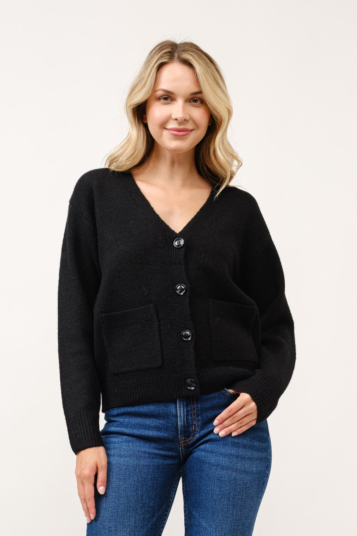 V-Neck Pocket Cardi