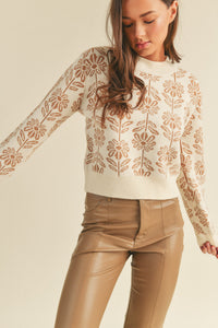 Floral Pattern Sweater