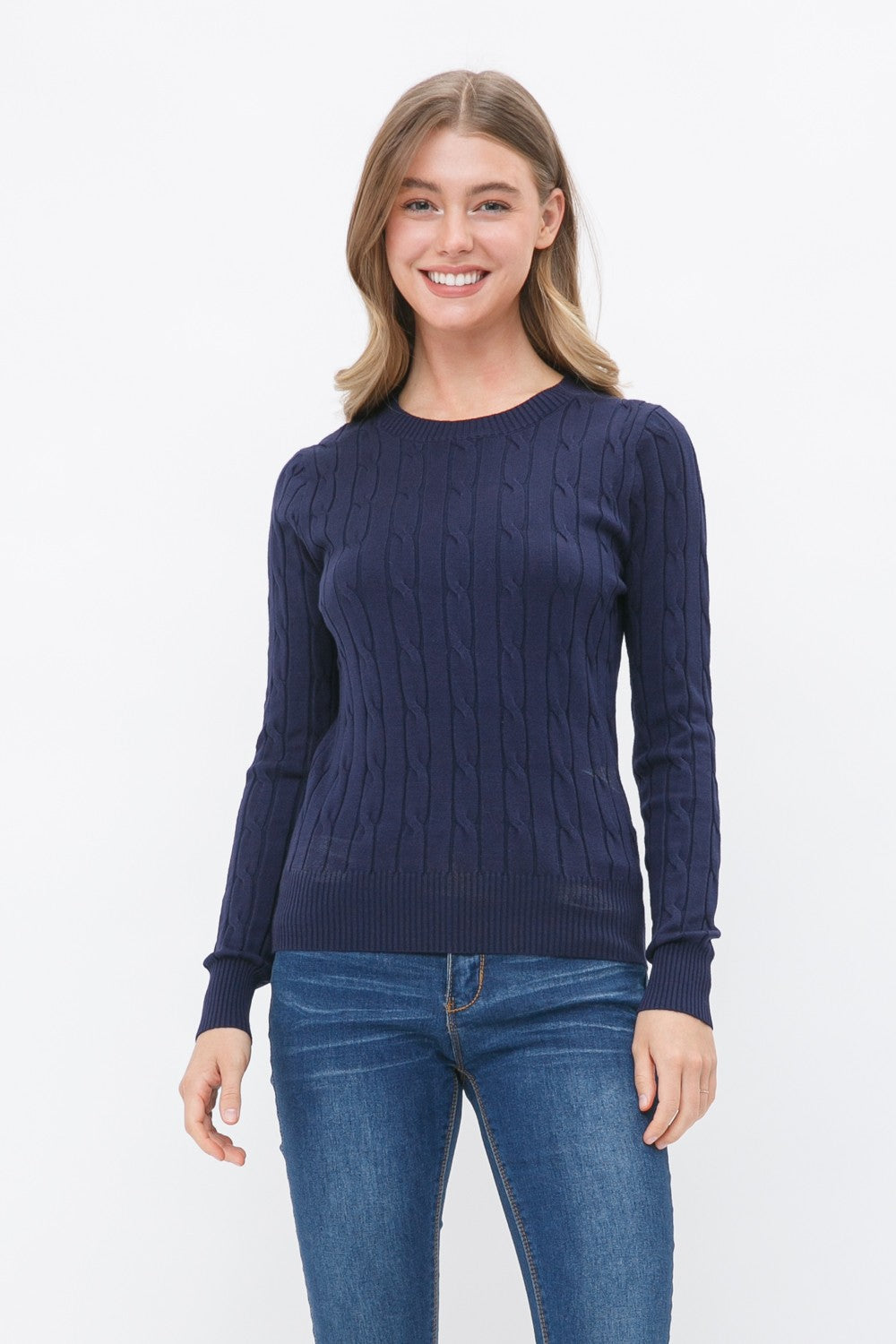 Cable Knit Crewneck