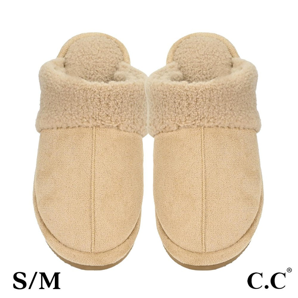 Faux Suede Slippers
