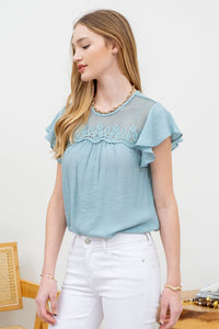 Mesh Crochet Blouse