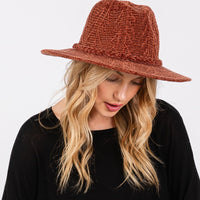 Chenille Wide Brim Hat