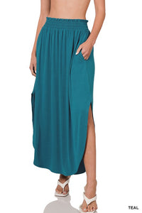 Smock Waist Skirt