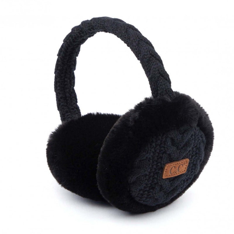 C.C. Cable Knit Earmuffs