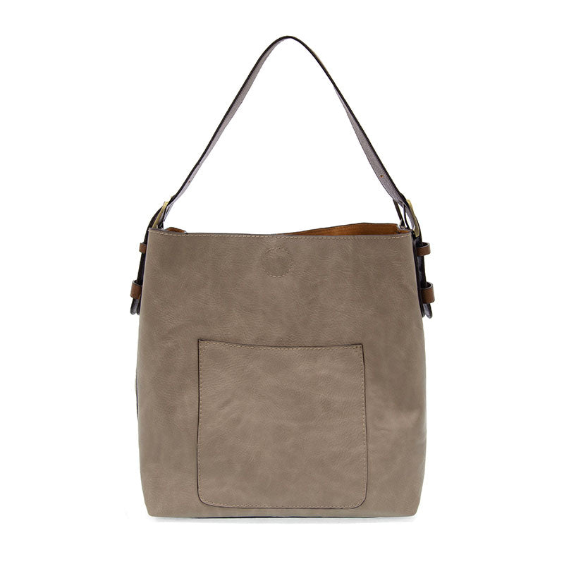 Contrast Color Hobo Handbag
