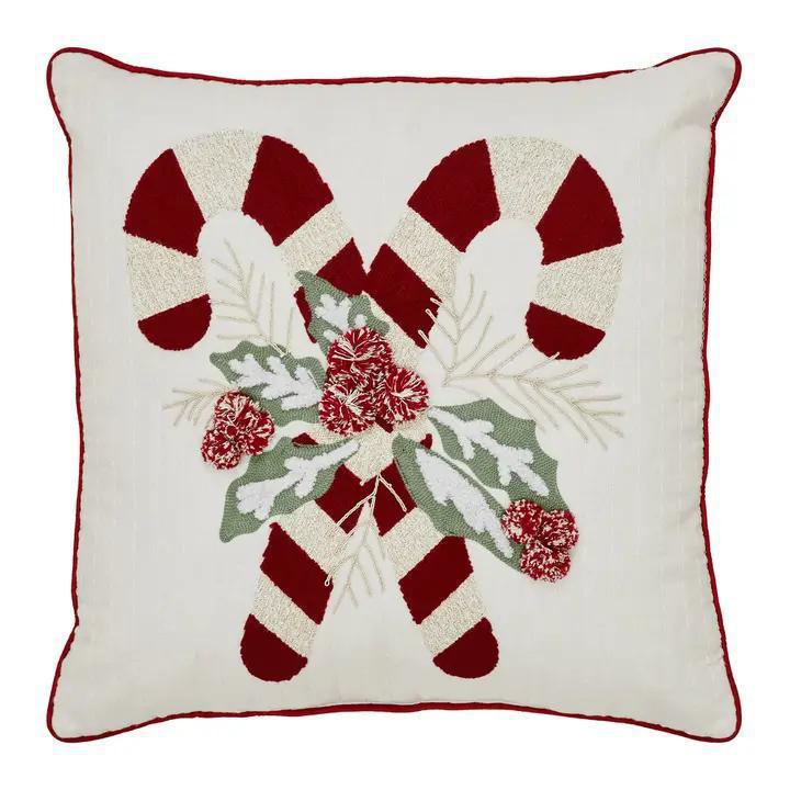 Candy Cane/Holly Pillow - Show