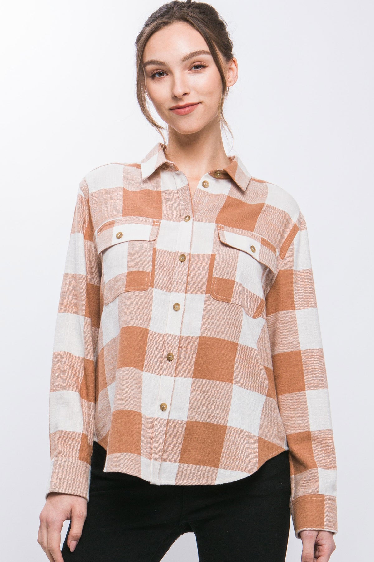 Lightweight Plaid Top