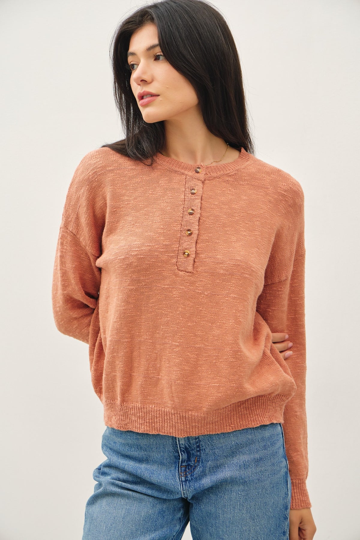 Cotton Slub Henley