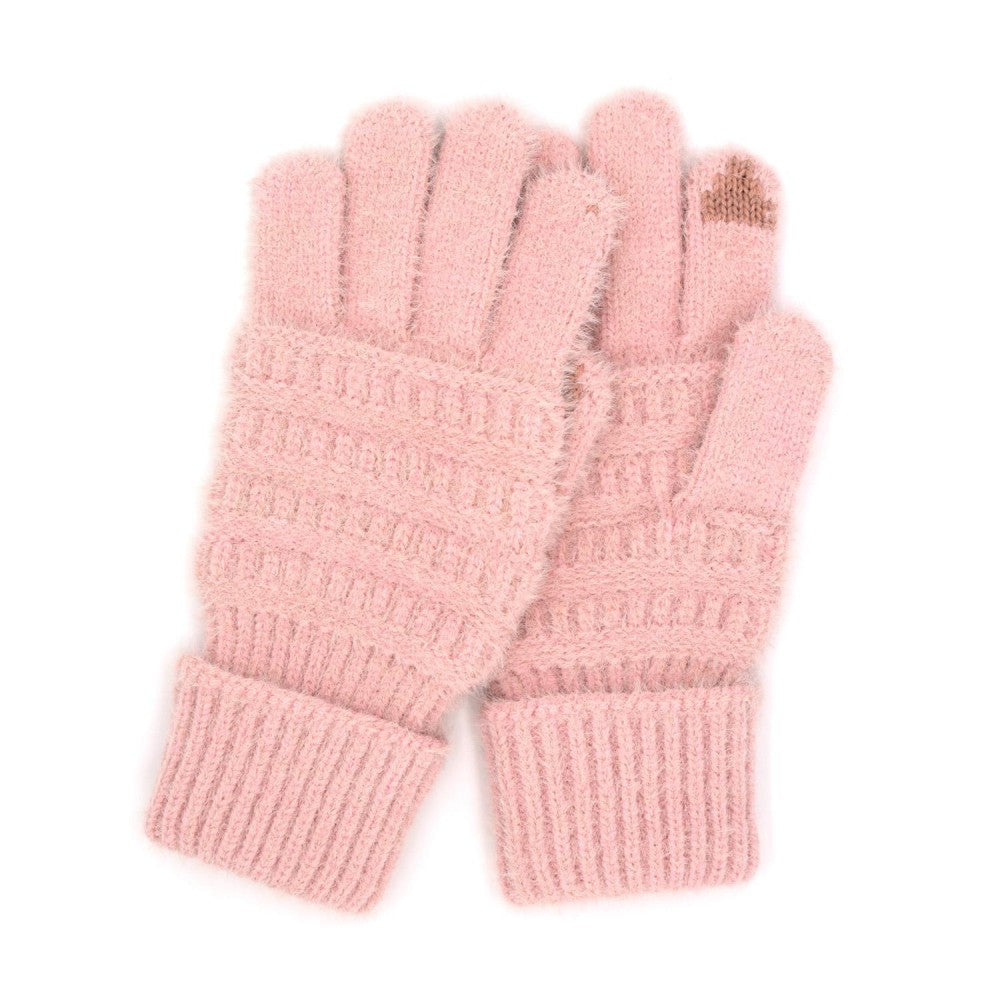 Fluffy Knit Gloves